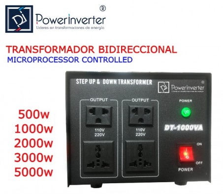 TRANSFORMADOR BIDIRECCIONAL 220VAC A 110VAC 1000W